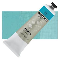 Blick Artists' Acrylic - Cobalt Teal, 4.65 oz tube and swatch