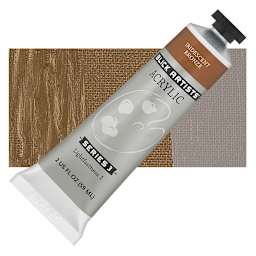 Blick Artists' Acrylic - Iridescent Bronze, 2 oz tube and swatch