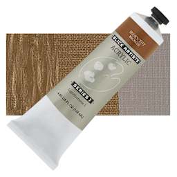 Blick Artists' Acrylic - Iridescent Bronze, 4.65 oz tube and swatch