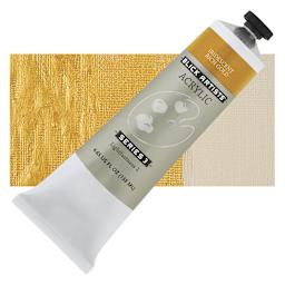 Blick Artists' Acrylic - Iridescent Rich Gold, 4.65 oz tube and swatch