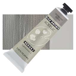 Blick Artists' Acrylic - Iridescent Silver, 2 oz tube and swatch
