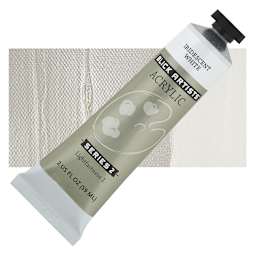 Blick Artists' Acrylic - Iridescent White, 2 oz tube and swatch