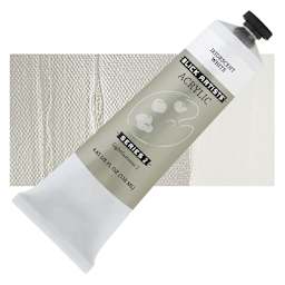 Blick Artists' Acrylic - Iridescent White, 4.65 oz tube and swatch