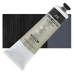 Blick Artists' Acrylic - Mars Black, 4.65 oz tube and swatch