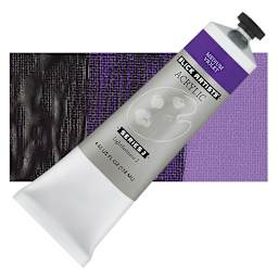 Blick Artists' Acrylic - Medium Violet, 4.65 oz tube and swatch