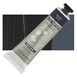 Blick Artists' Acrylic - Payne's Gray, 2 oz tube and swatch