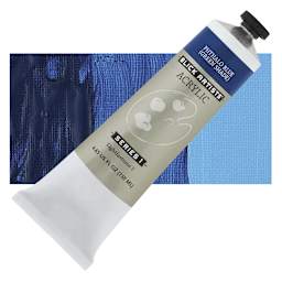 Blick Artists' Acrylic - Phthalo Blue Green Shade, 4.65 oz tube and swatch