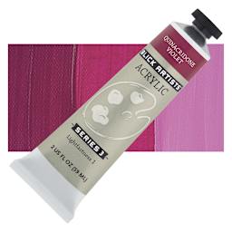 Blick Artists' Acrylic - Quinacridone Violet, 2 oz tube and swatch