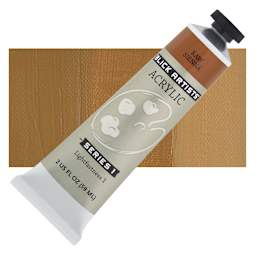 Blick Artists' Acrylic - Raw Sienna, 2 oz tube and swatch