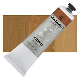 Blick Artists' Acrylic - Raw Sienna, 4.65 oz tube and swatch