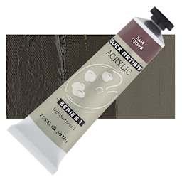 Blick Artists' Acrylic - Raw Umber, 2 oz tube and swatch