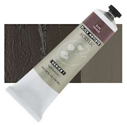 Blick Artists' Acrylic - Raw Umber, 4.65 oz tube and swatch
