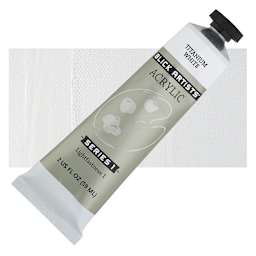 Blick Artists' Acrylic - Titanium White, 2 oz tube and swatch