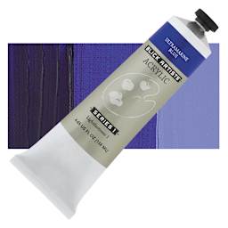 Blick Artists' Acrylic - Ultramarine Blue, 4.65 oz tube and swatch