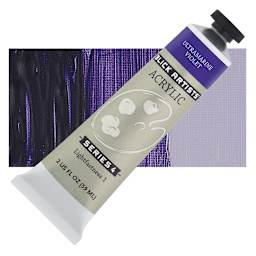 Blick Artists' Acrylic - Ultramarine Violet, 2 oz tube and swatch