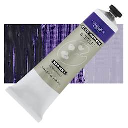 Blick Artists' Acrylic - Ultramarine Violet, 4.65 oz tube and swatch