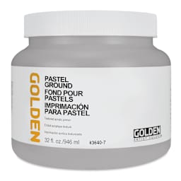 Golden Pastel Ground - Front of 32 oz jar shown