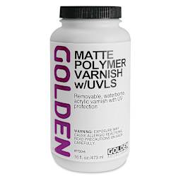 Golden Acrylic Polymer Varnish - Matte, 16 oz bottle