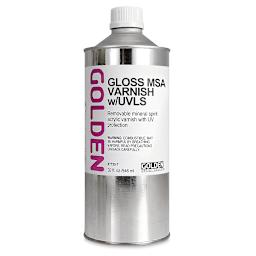 Golden MSA Acrylic Varnish - Gloss, 32 oz bottle