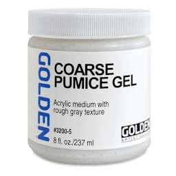 Golden Pumice Gel Medium - Coarse, 8 oz jar