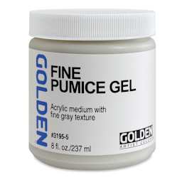 Golden Pumice Gel Medium - Fine, 8 oz jar