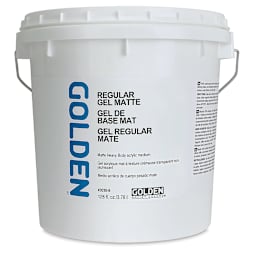 Golden Regular Acrylic Gel Medium - Matte, 128 oz tub