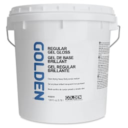Golden Acrylic Medium - Regular Gel Gloss, 128 oz tub
