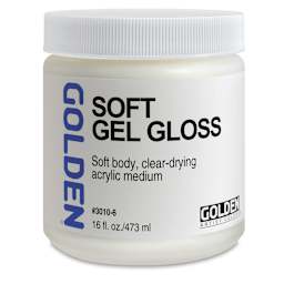 Golden Soft Acrylic Gel Medium - Gloss, 16 oz jar