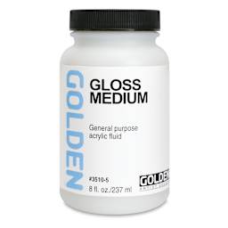 Golden Polymer Medium - Gloss, 8 oz jar