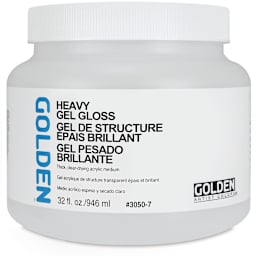 Golden Heavy Acrylic Gel Medium - Gloss, 32 oz jar
