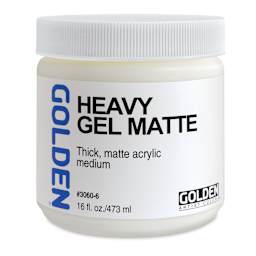 Golden Heavy Acrylic Gel Medium - Matte, 16 oz jar
