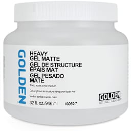 Golden Heavy Acrylic Gel Medium - Matte, 32 oz jar