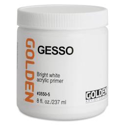 Golden Acrylic Gesso - White, 8 oz jar