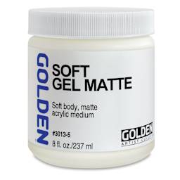 Golden Soft Acrylic Gel Medium - Matte, 8 oz jar