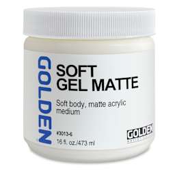 Golden Soft Acrylic Gel Medium - Matte, 16 oz jar