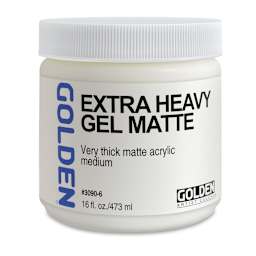 Golden Extra Heavy Acrylic Gel Medium - Matte, 16 oz jar