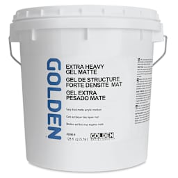 Golden Extra Heavy Acrylic Gel Medium - Matte, 128 oz tub