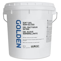 Golden Soft Acrylic Gel Medium - Semi-Gloss, 128 oz tub