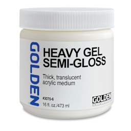Golden Heavy Acrylic Gel Medium - Semi-Gloss, 16 oz bottle