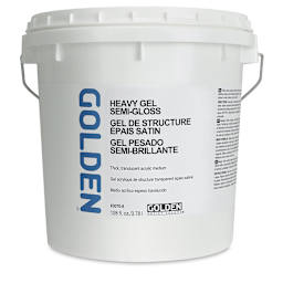 Golden Heavy Acrylic Gel Medium - Semi-Gloss, 128 oz tub