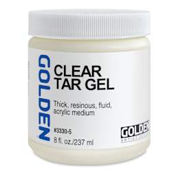 Golden Acrylic Gel Medium - Clear Tar, 8 oz jar