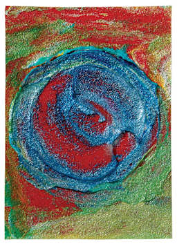 Golden Glass Bead Gel (Sample Artwork)