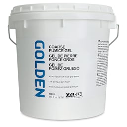 Golden Pumice Gel Medium - Coarse, 128 oz tub
