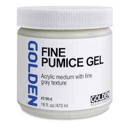 Golden Pumice Gel Medium - Fine, 16 oz Jar