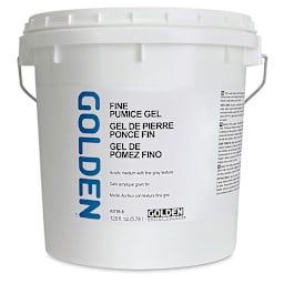 Golden Pumice Gel Medium - Fine, 128 oz tub