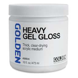 Golden Heavy Acrylic Gel Medium - Gloss, 16 oz jar