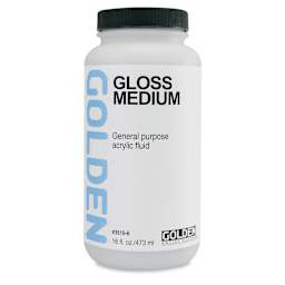 Golden Polymer Medium - Gloss, 16 oz bottle