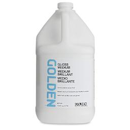 Golden Polymer Medium - Gloss, 128 oz tub
