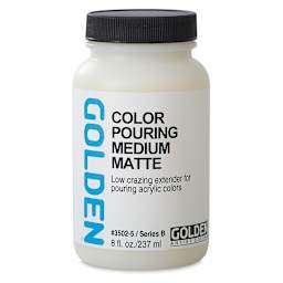 Golden Color Pouring Medium - Matte,  8 oz
