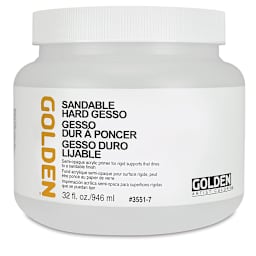 Golden Sandable Hard Gesso - 32 oz jar